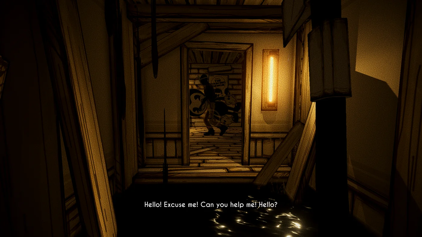 In-game capture: Ink on the floor